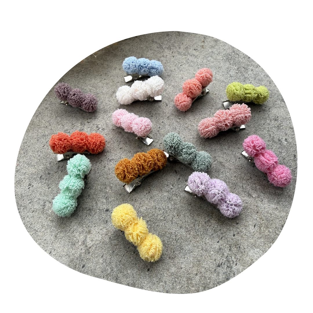 Pompom baby perzik (2 stuks) - Image 5