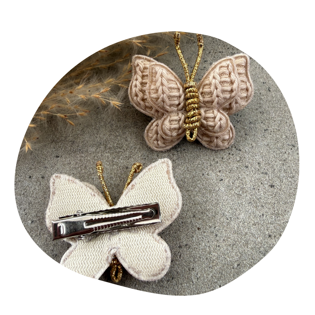 Vlinder beige (2 stuks) - Image 2