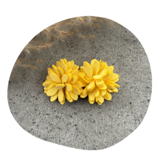 Leren bloem geel