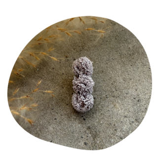 Pompom baby grijs (2 stuks)