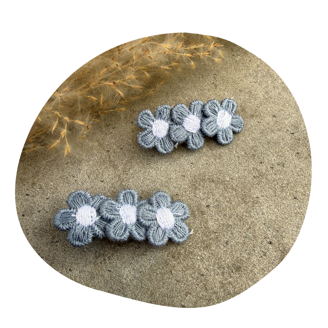 Kleine bloem jeans (2 stuks)
