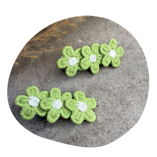 Kleine bloem lichtgroen (2 stuks)