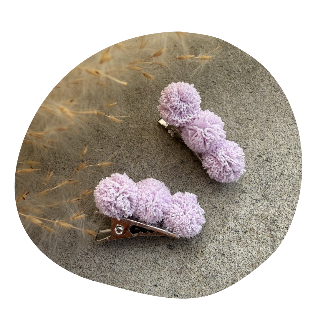 Pompom lila (2 stuks) - Image 3