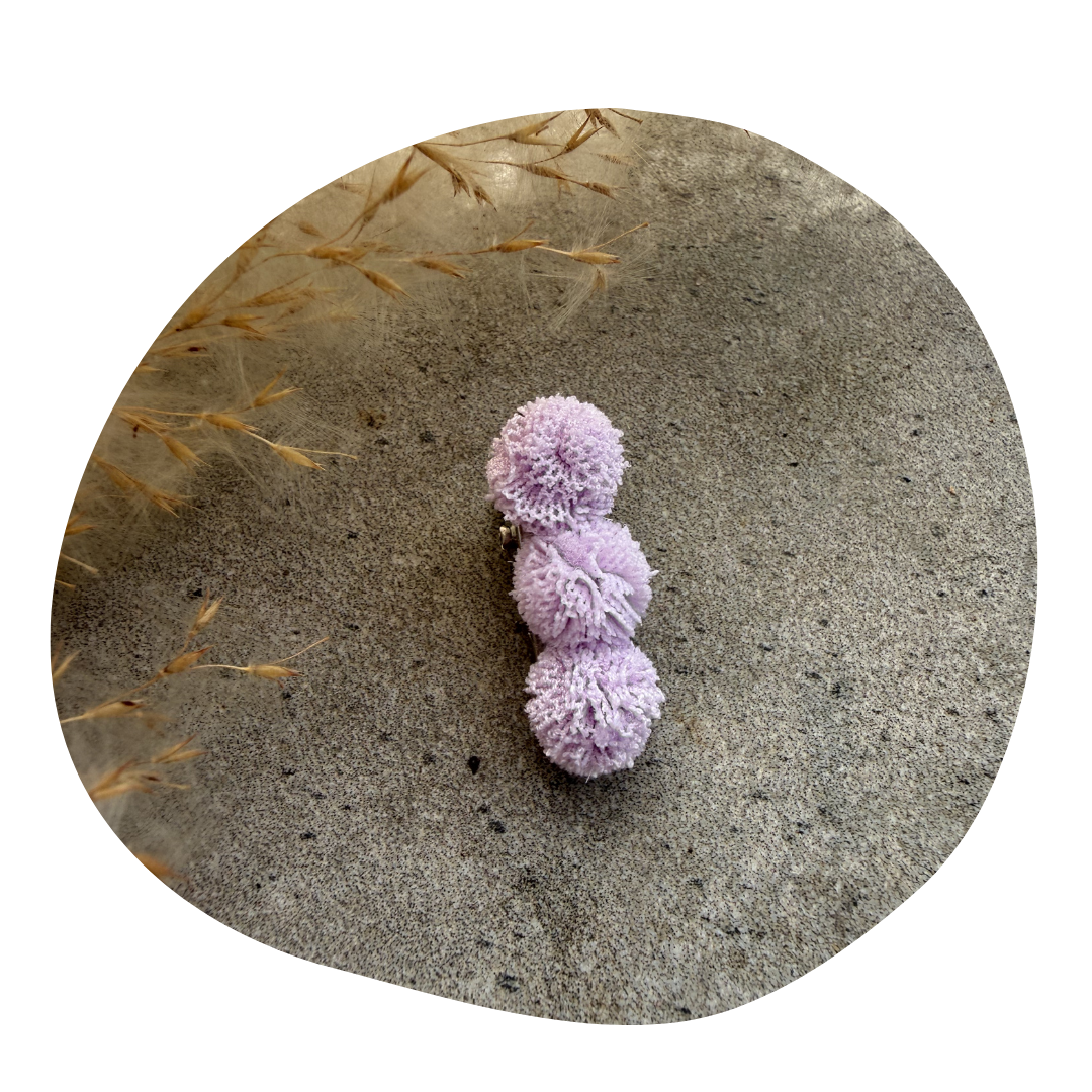 Pompom lila (2 stuks) - Image 2
