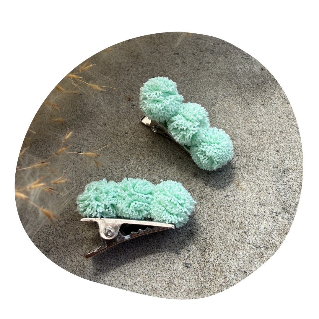 Pompom mintgroen (2 stuks) - Image 2