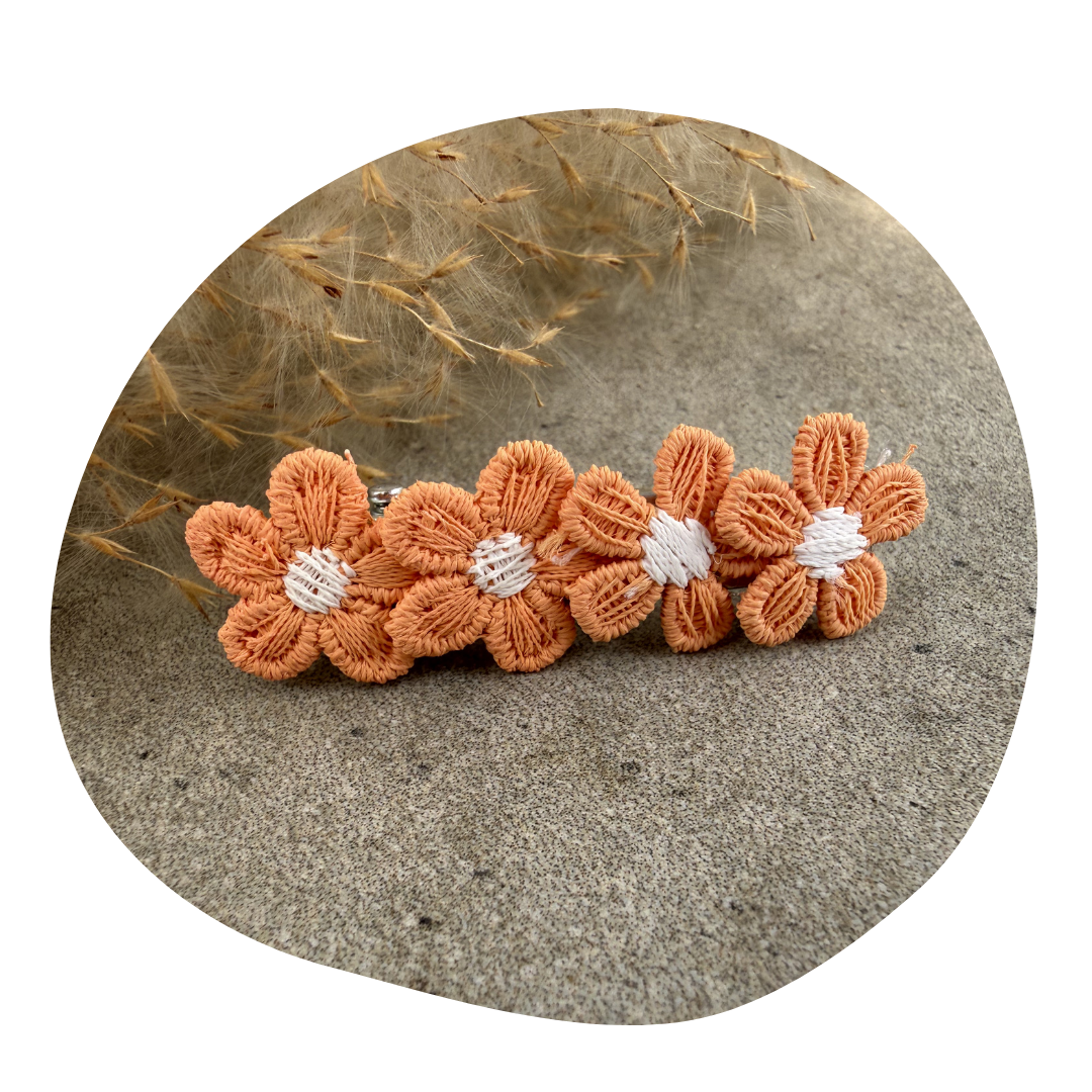 Kleine bloem oranje (2 stuks) - Image 5