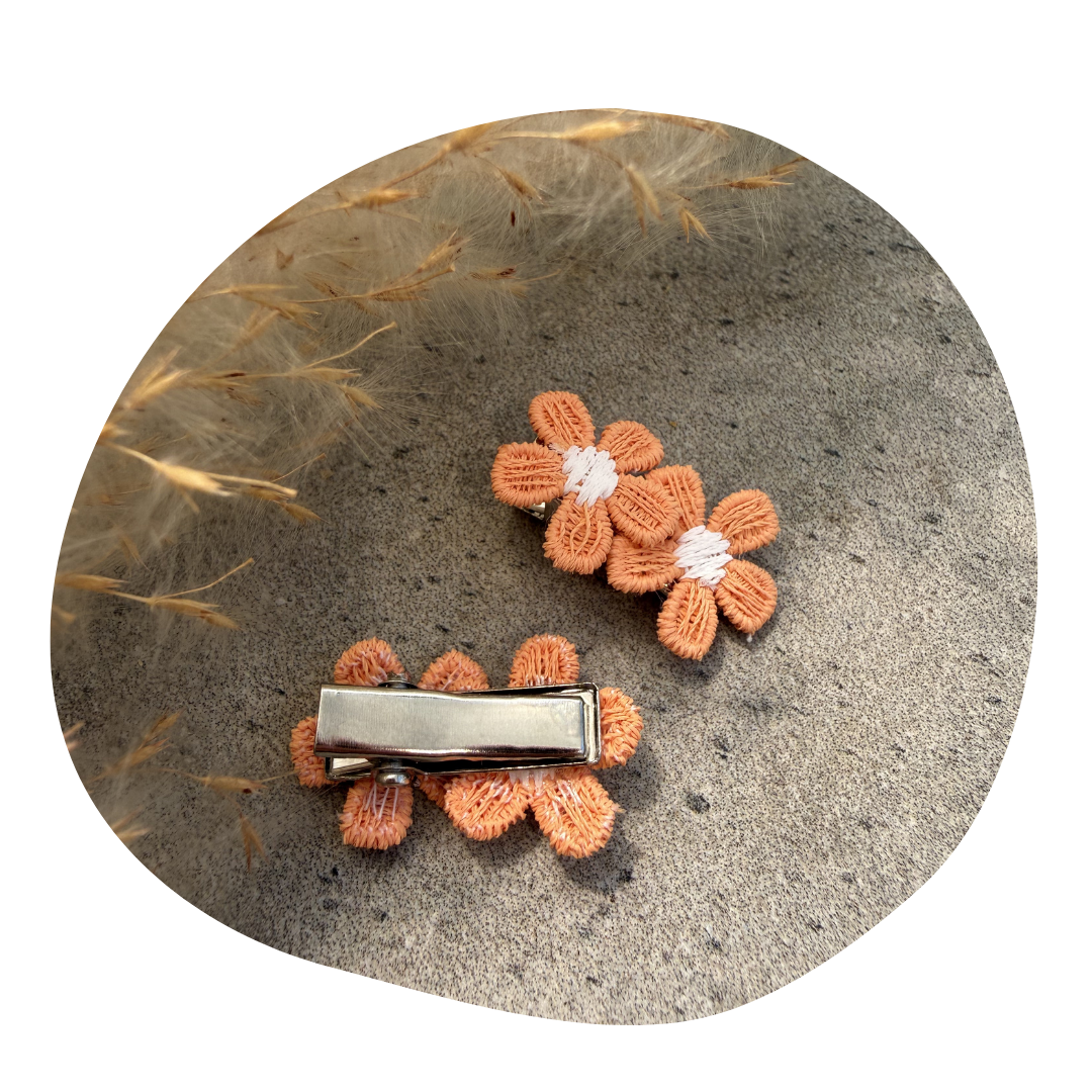 Kleine bloem oranje (2 stuks) - Image 10