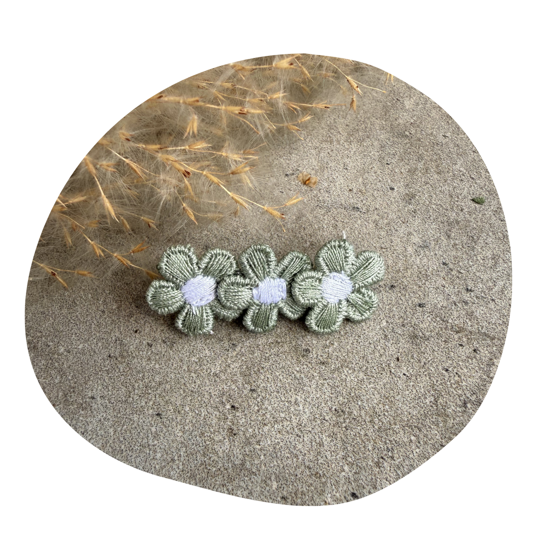 Kleine bloem oudgroen (2 stuks) - Image 2
