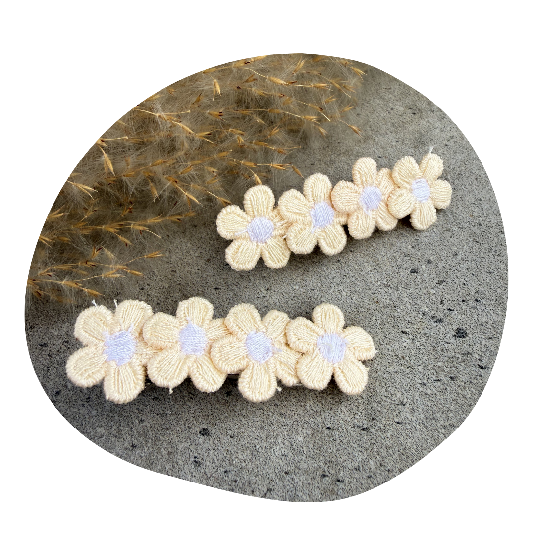 Kleine bloem pastelgeel (2 stuks) - Image 7