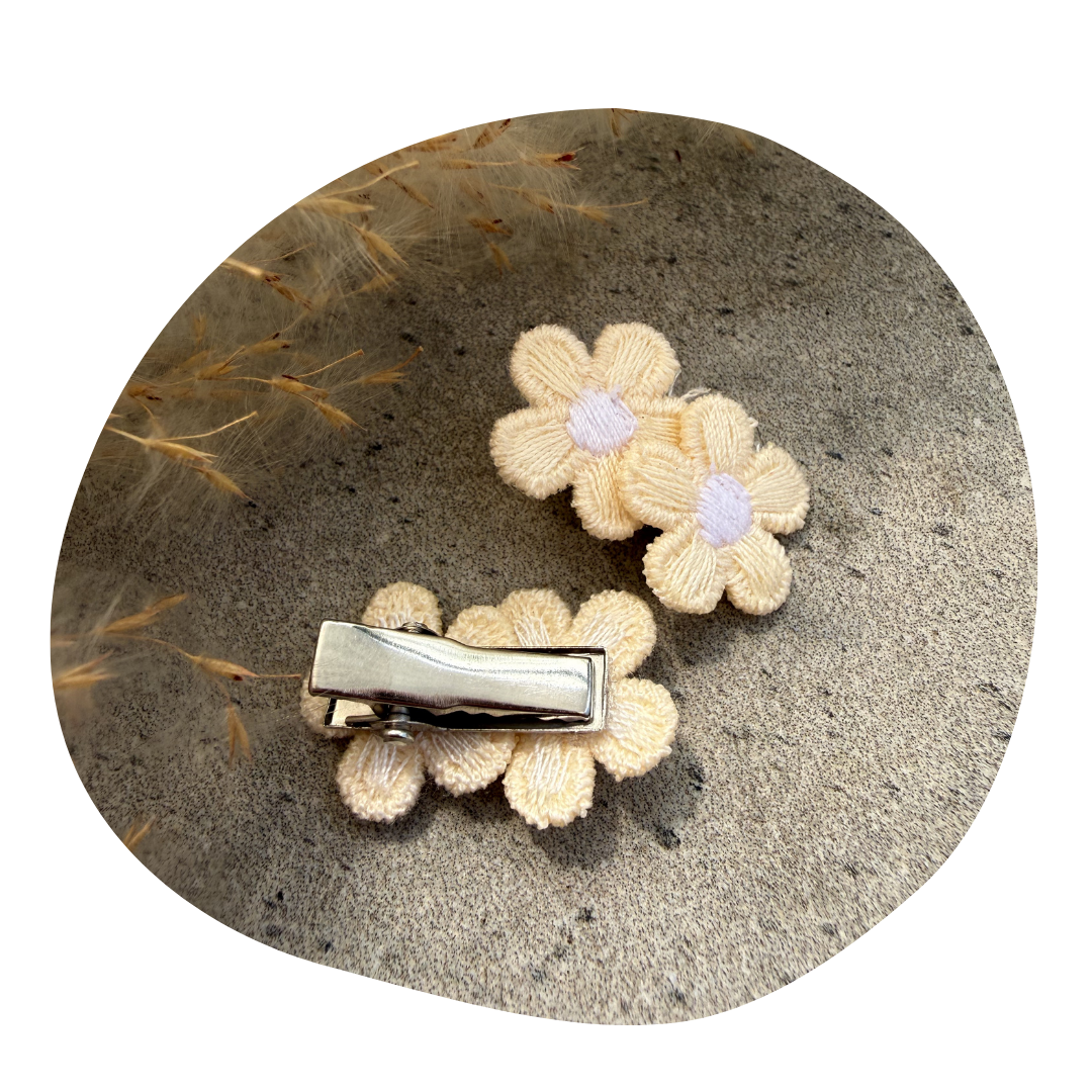 Kleine bloem pastelgeel (2 stuks) - Image 11
