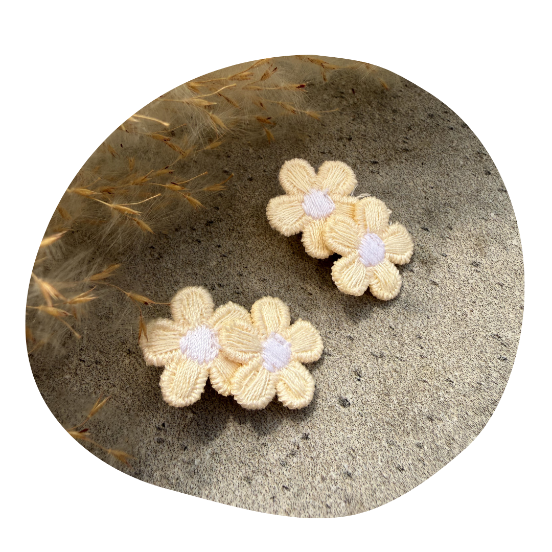 Kleine bloem pastelgeel (2 stuks) - Image 10
