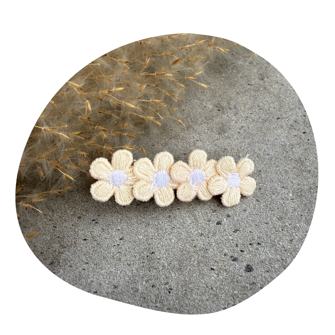 Kleine bloem pastelgeel (2 stuks) - Image 5