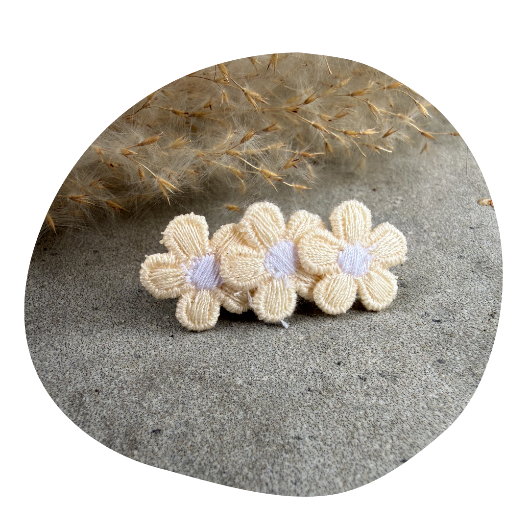 Kleine bloem pastelgeel (2 stuks) - Image 2