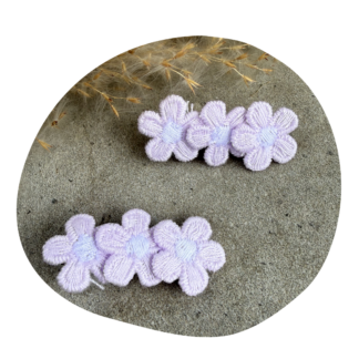 Kleine bloem pastellila (2 stuks)