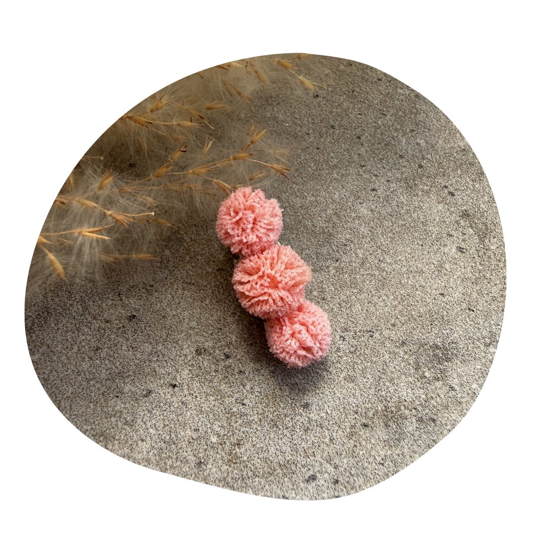 Pompom baby perzik (2 stuks) - Image 3