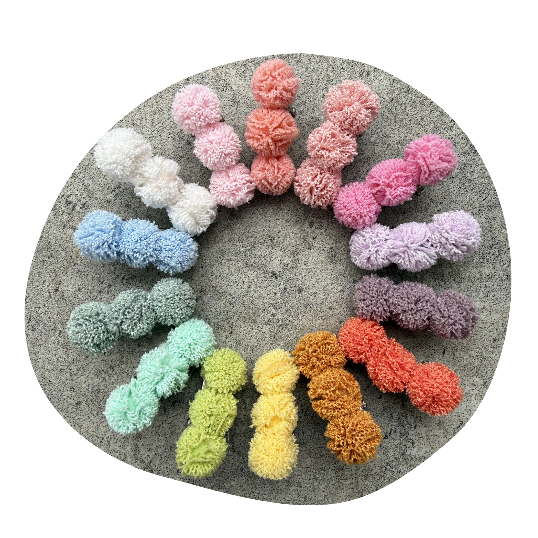 Pompom baby perzik (2 stuks) - Image 4