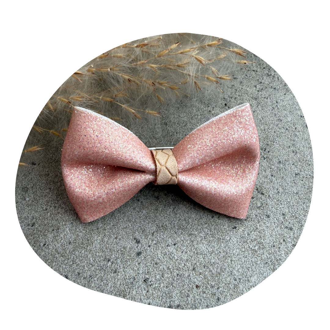 Strik Nikkie roze glitter