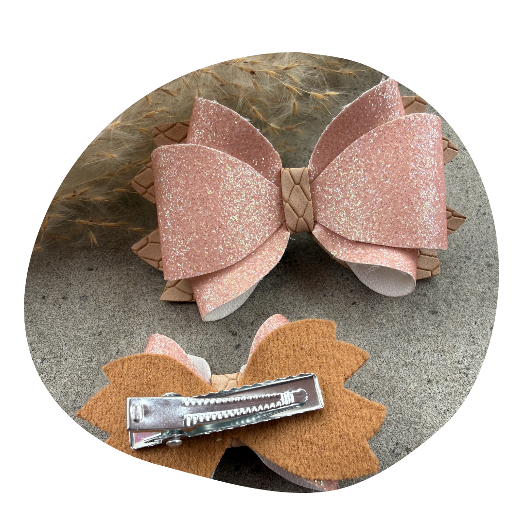 Strik Noé roze glitter - Image 4
