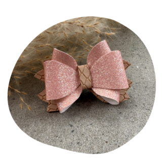 Strik Noé roze glitter