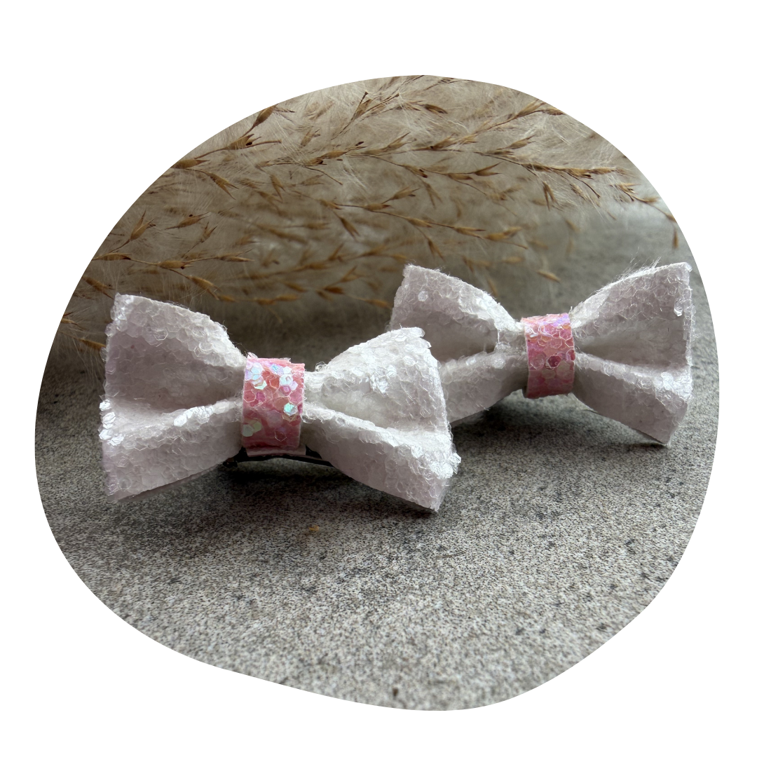 Strik Nikkie wit glitter - Image 2