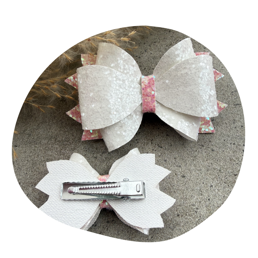 Strik Noé wit glitter - Image 3
