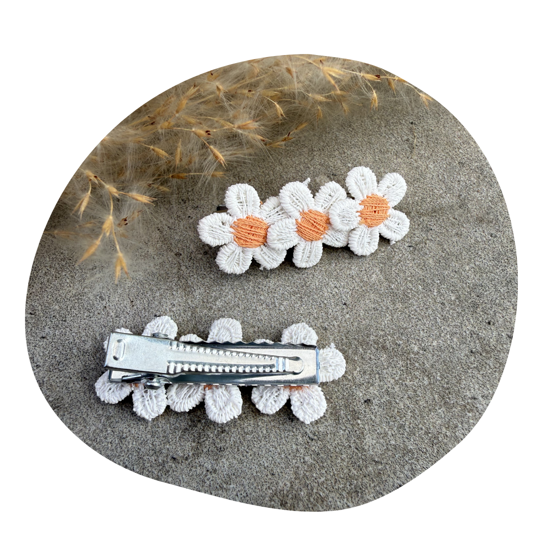 Kleine bloem wit (2 stuks) - Image 3