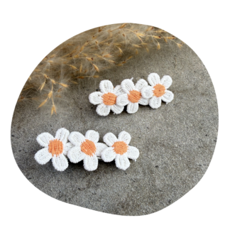 Kleine bloem wit (2 stuks)