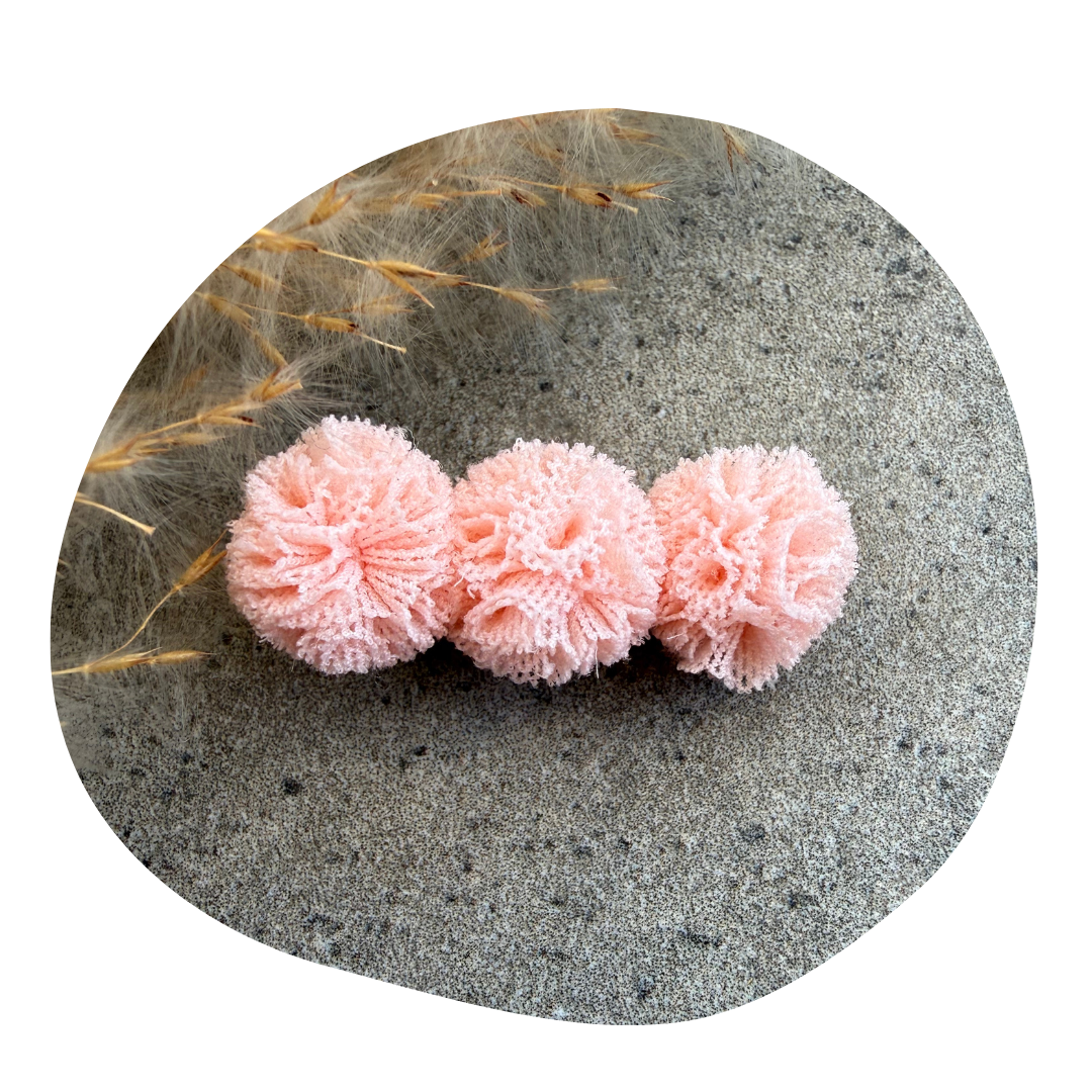 Pompom peuter/kleuter zalm (2 stuks) - Image 2